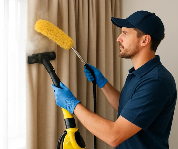 Trusted residential curtain cleaning technician Matty Curtain Cleaning bannockburn-vic QLD