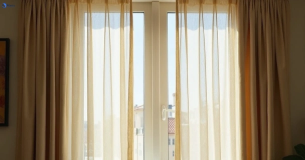 Dull dusty drapes in bannockburn-vic before professional cleaning